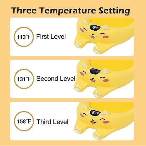 Miniatura 8 de PUSEE Calentador de taza de café con apagado automático, calentador de café de 3 temperaturas para escritorio, placa calentador de velas derrite de