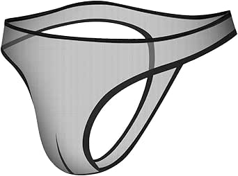 Sexy Code 1701 Men's Sheer Mesh Thong Underwear – Low Rise Breathable