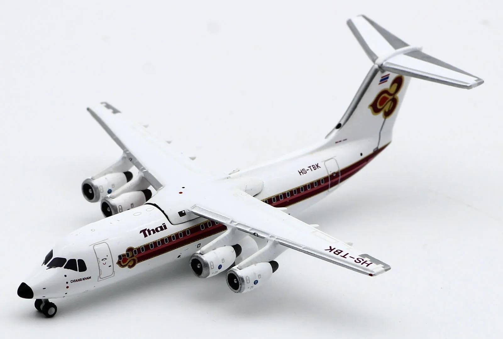 ZWCHGJ aluminiowy samolot kolekcjonerski 1 400 dla THAI AIRWAYS British Aerospace BAE 146-300 odlewany model samolotu HS-TBK Playkits