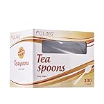 300 Crystal Clear Plastic Spoons Heavy Duty Silverware Set Disposable Serving Utensils Fancy Cutlery Elegant Flatware Heavyweight Plasticware Bulk Premium Sturdy Tableware Party Restaurant Supplies