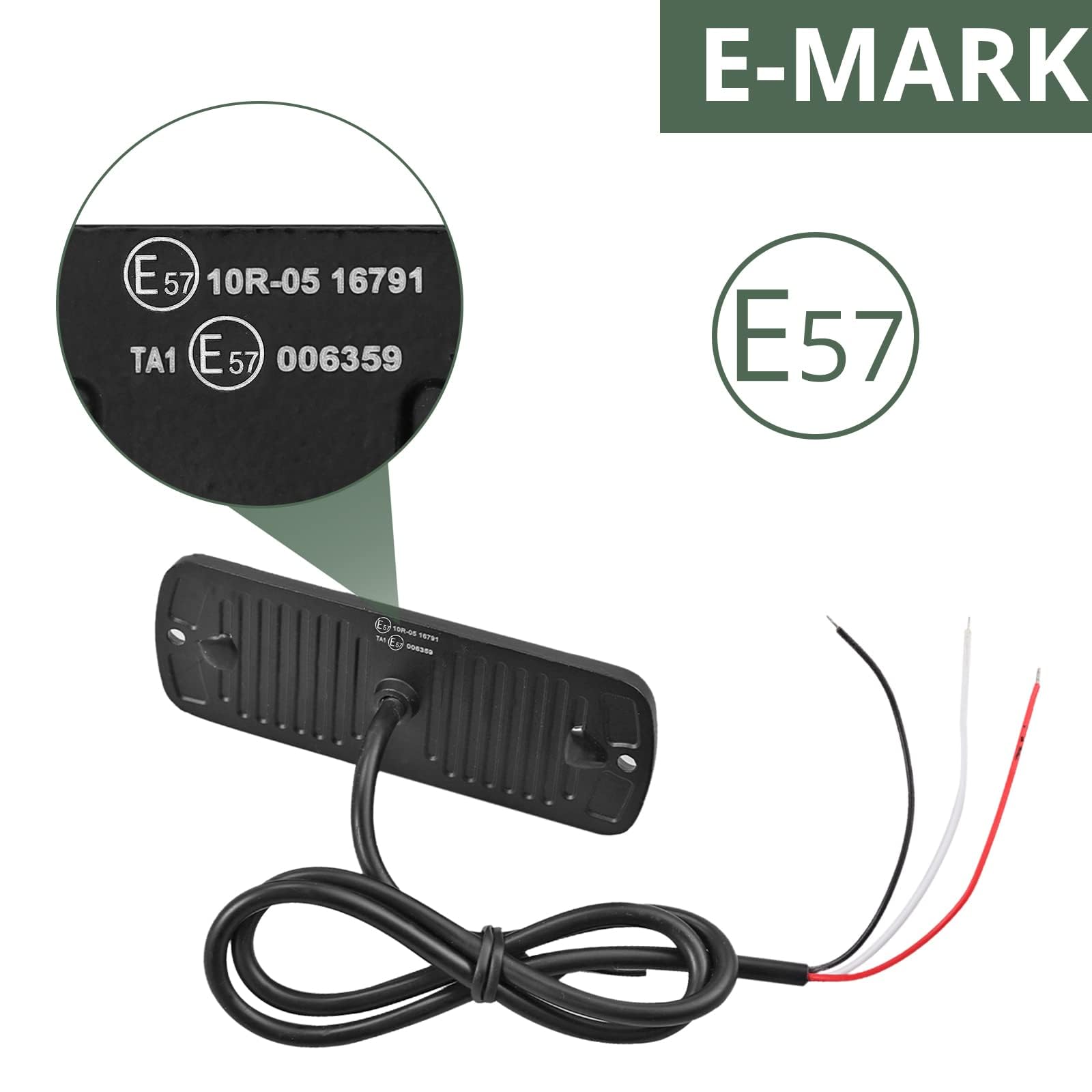 EYPINS 4X 12 LED Frontblitzer, Blinklicht Stroboskop Warnlicht Warnleuchte Notfall Warnung Blitzer Dash Strobe 48W 18 Blinkmodi für 12/24V Truck Traktor LKW Auto Emergency Gabelstapler, E57, Orange