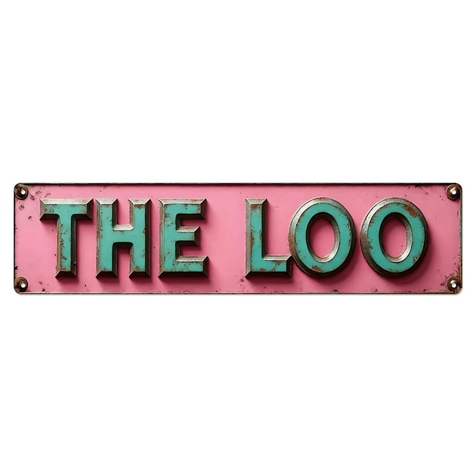 THE LOO Aluminium Sign 10 * 40cm