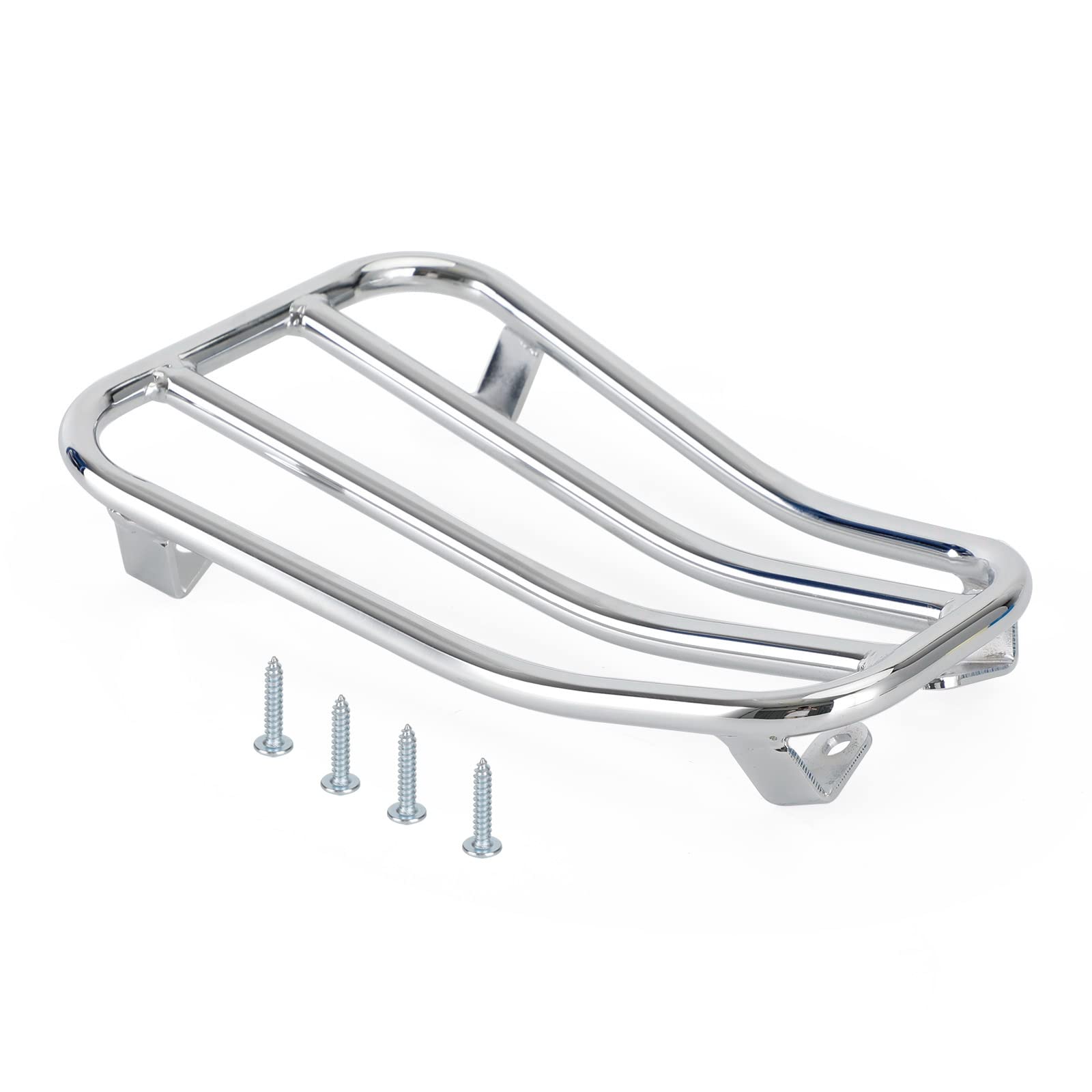 Topteng Floor Board Rack Carrier Mount Chrome fit für Vespa Primavera Sprint 50 125 150