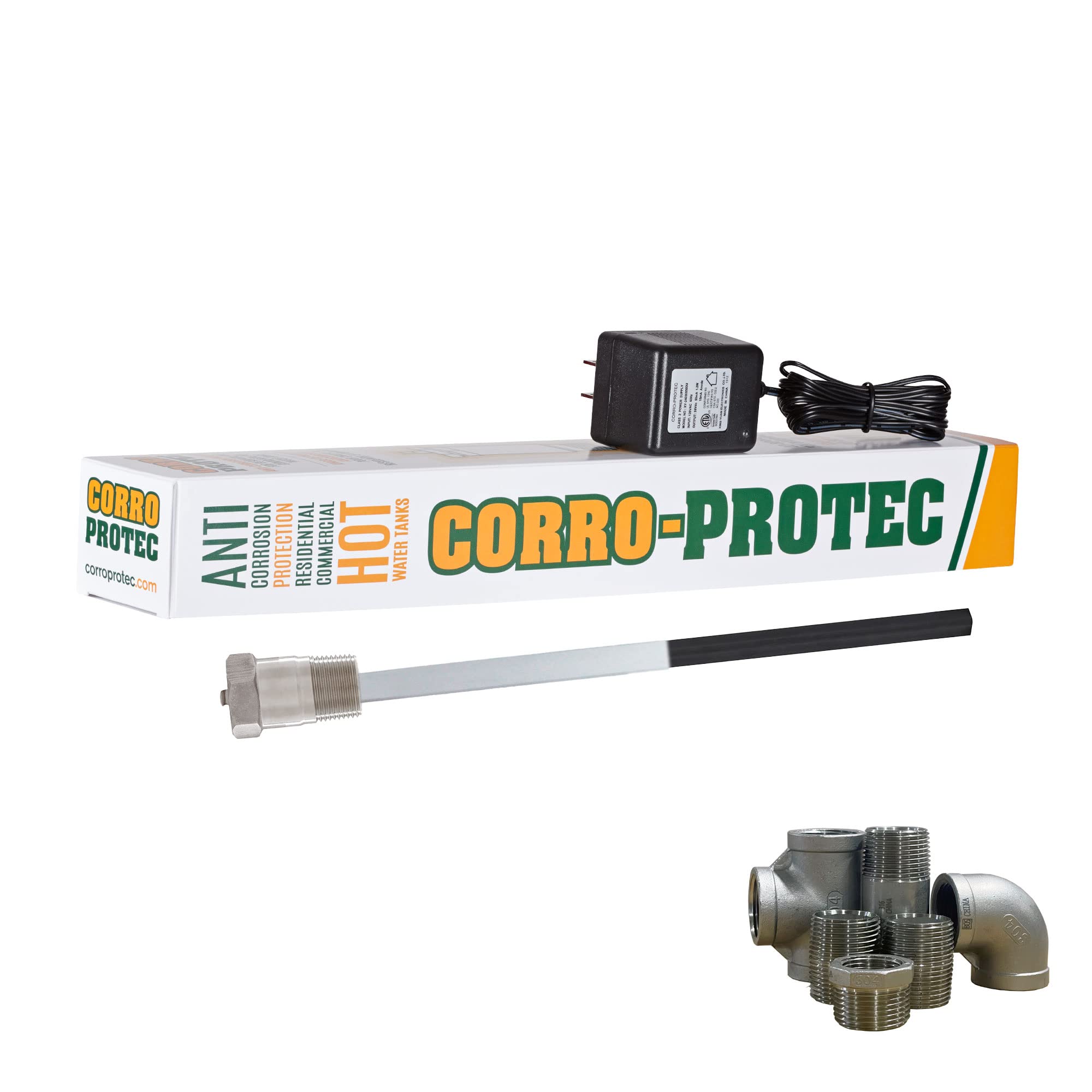 Corro-Protec for BUDERUS Water Heater 1'' Rod, 20-Year Warranty, Eliminates  Rotten Egg/Sulfur Smell Within 24 Hours, Stops Corrosion and Reduces  Limescale, Electrical Anode Rod Made of Titanium - Amazon.com