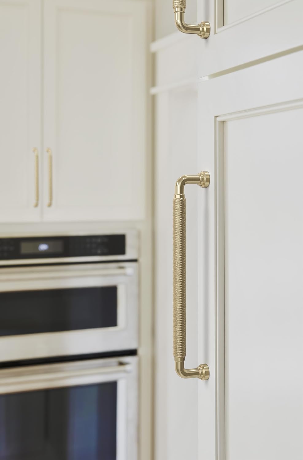 Amerock Collet 7-9/16 inch (192mm) Center-to-Center Golden Champagne Cabinet Pull, BP37685BBZ