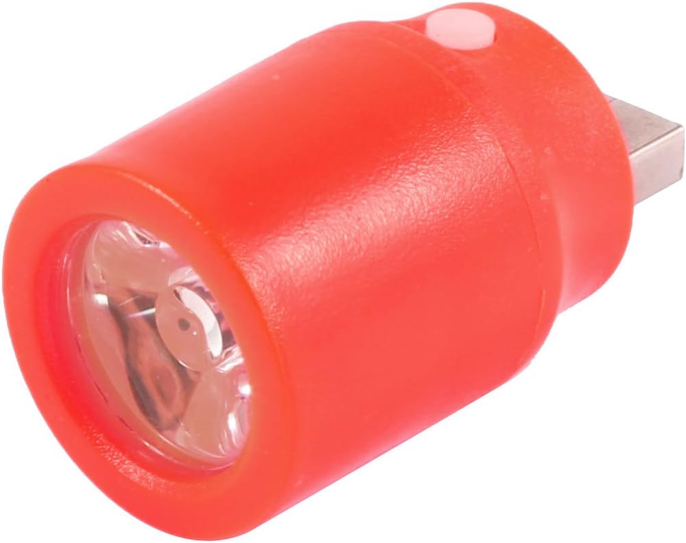 Ruilogod Computer Laptop White Light Orange Red Plastic Switch Compact USB LED Lamp (id: e21 b8d e85 CAE 436