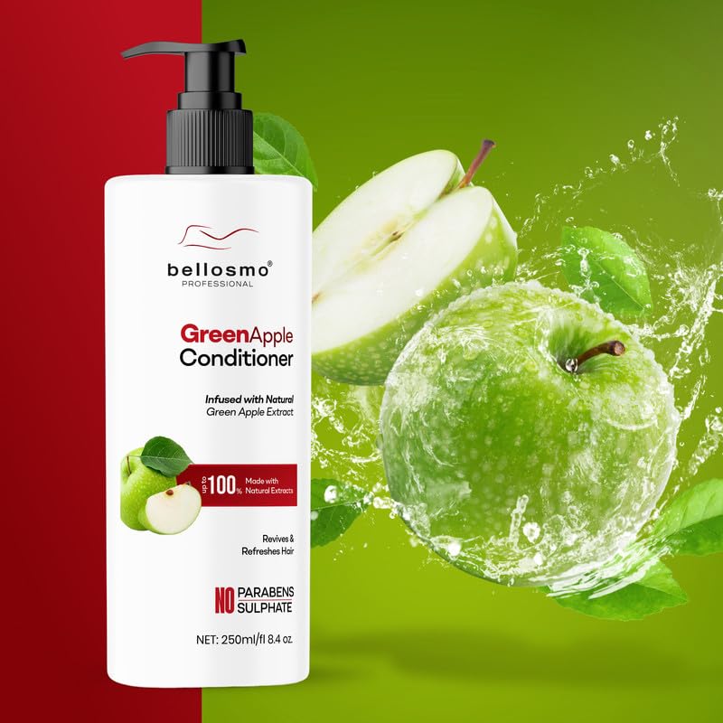 Image of Apple Conditioner With Natural Apple Extracts For Soft Smooth And Manageable Hair Suitable For All Hair Types-250 ML