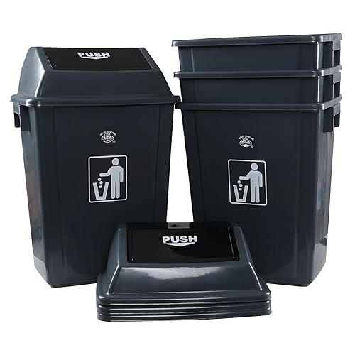 Miniatura 2 de Rosebloom - Cubo de basura de cocina de 13 galones con tapa, cubo de basura alto de plástico, 4 paquetes