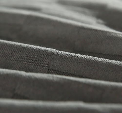 Miniatura 6 de Shxime Cabecera triangular grande para lectura triangular, almohada de reposo de cama, cojín de apoyo para respaldo (gris, 59 x 8 x 20 pulgadas)