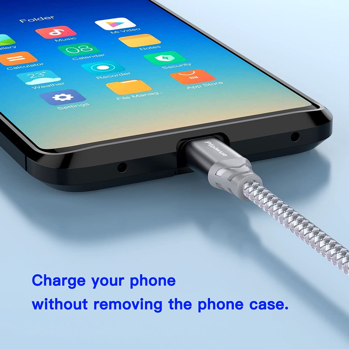 Bardzo długi kabel USB C, 5 m, kontroler PS5, kabel do ładowania, pleciony kabel USB typu C, kompatybilny z modelami Samsung Galaxy S20/S10/S9, Huawei, PS5, Xbox Series X/S, kontrolerem Switch Pro