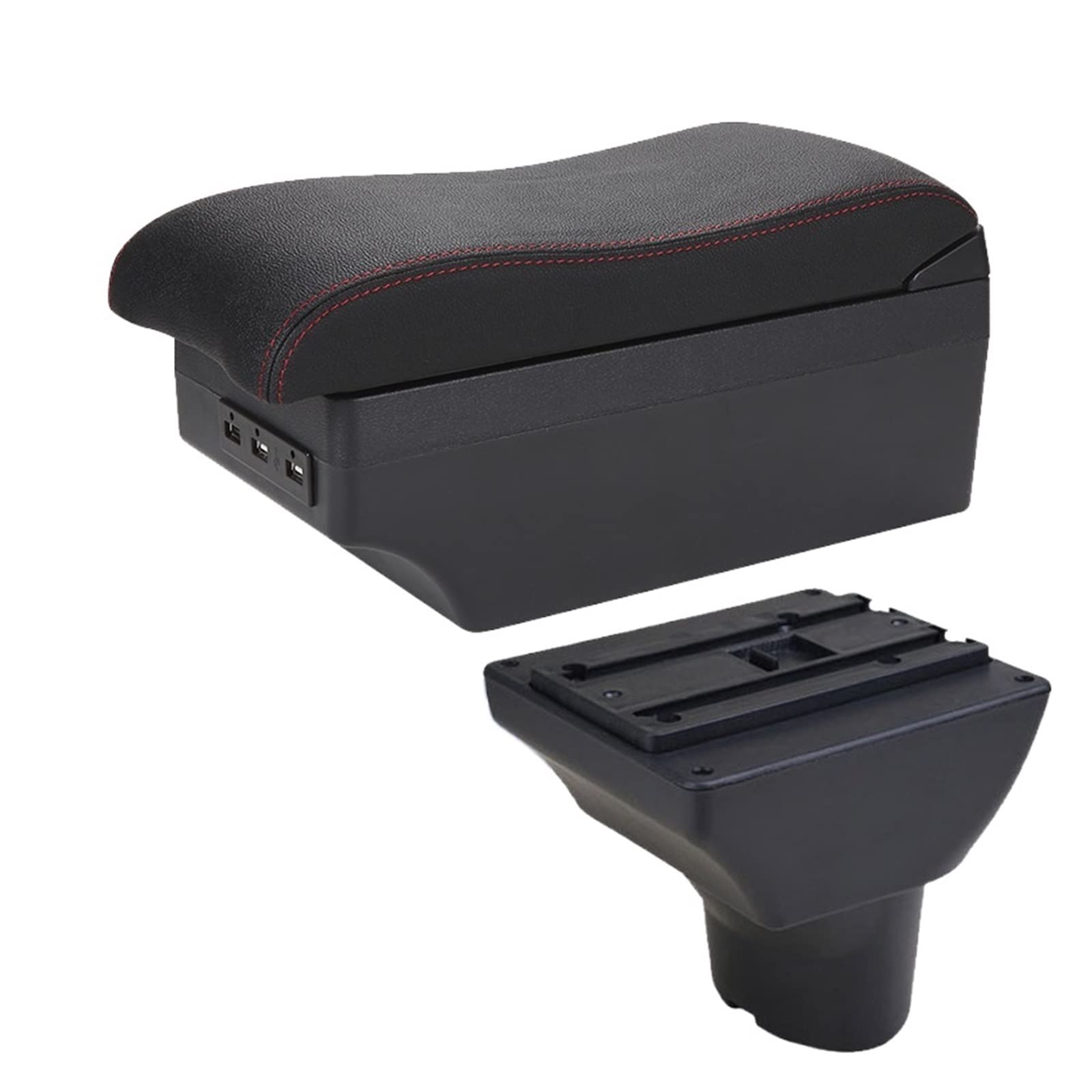 Baiqimv Armrest Box Storage Box Car Accessories Interior Parts Details Retrofit Parts Center Armrest Box For Hyundai I20(A1 7USB)