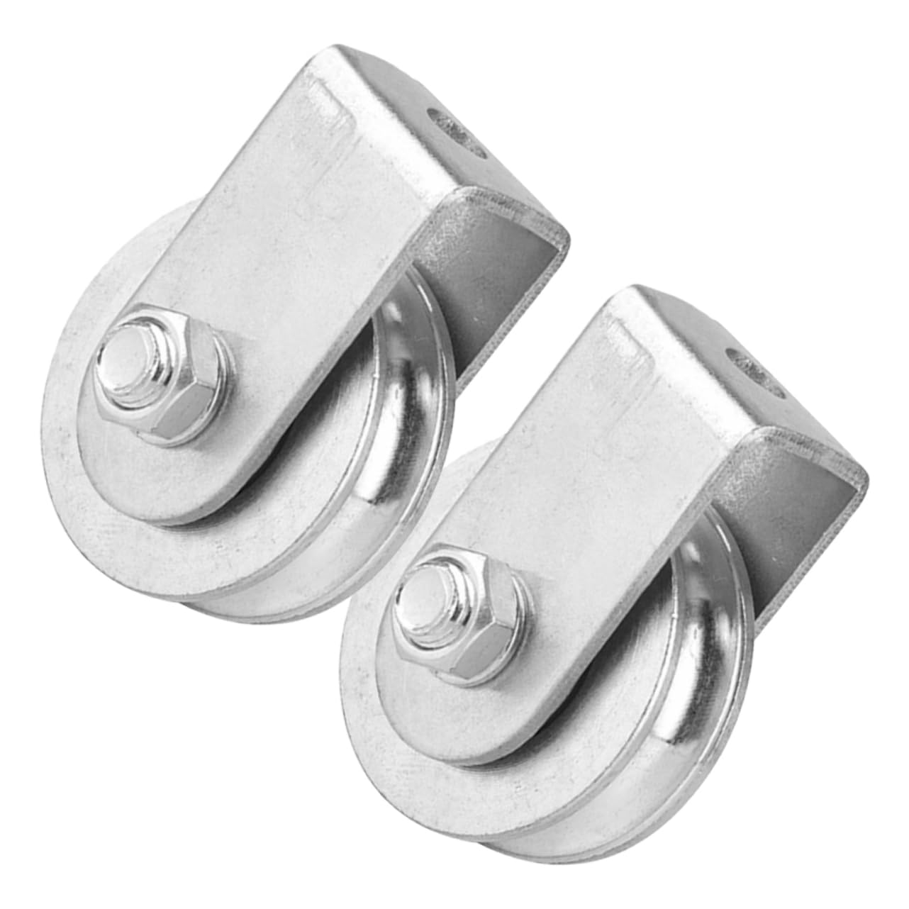 ULTECHNOVO 4pièces Poulie De Levage Acier Bloc Simple Pour Système De Mouflage De Capacité Installation Facile Pour Industriels Et