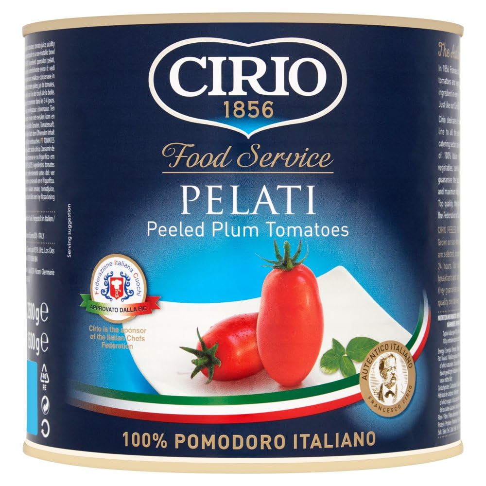 Cirio Food Service Pelati Peeled Plum Tomatoes, 2.5 kg
