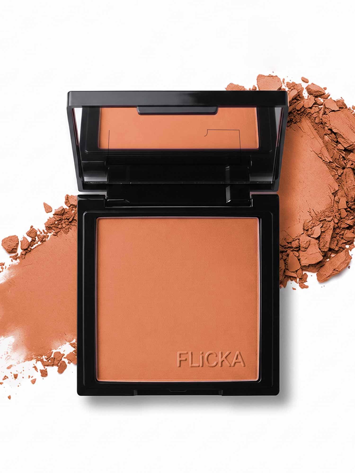 FLiCKA Blusher with SPF | Smooth, Finely Milled, Vitamin E, Buildable & Lightweight Blush | Blendable Compact Travel-Friendly Face Blush - 01-image-13