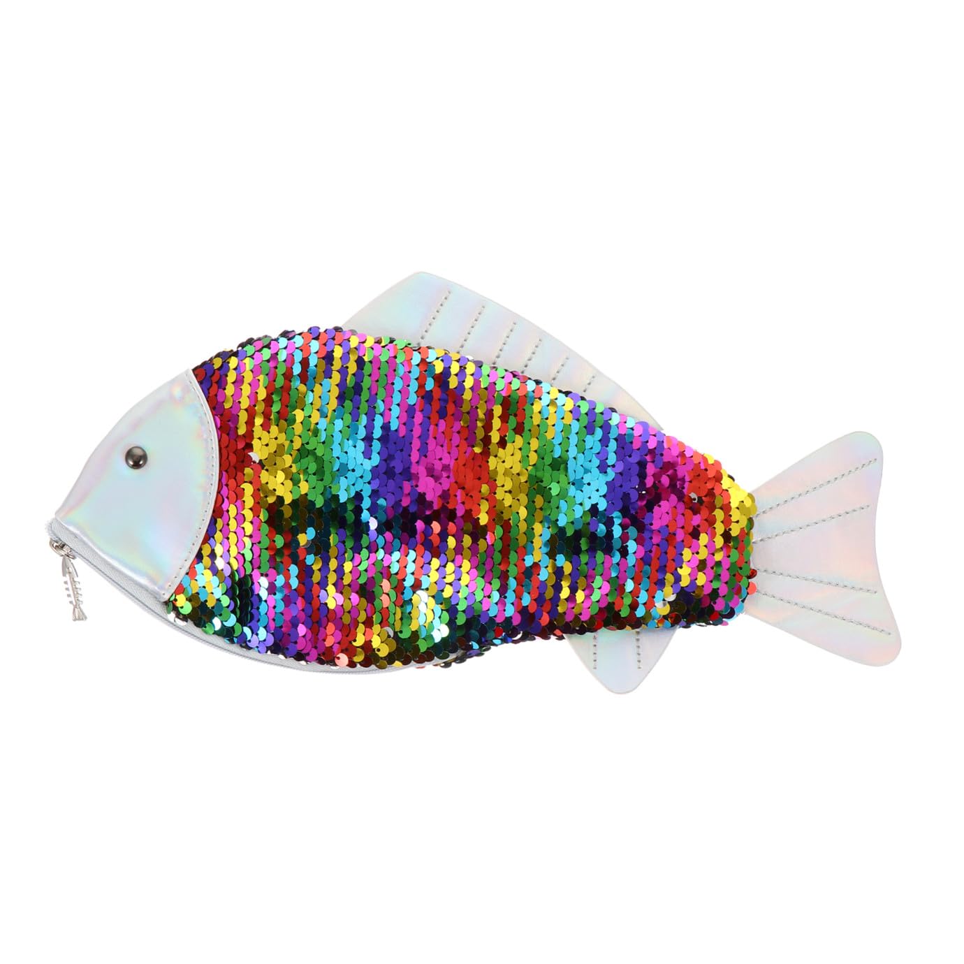 LIFKOME portamonete a sirena tracolla sling bag borsa per il trucco portatile piccolo portafoglio portamonete pochette trucchi comoda borsa con cerniera di paillettes portatile