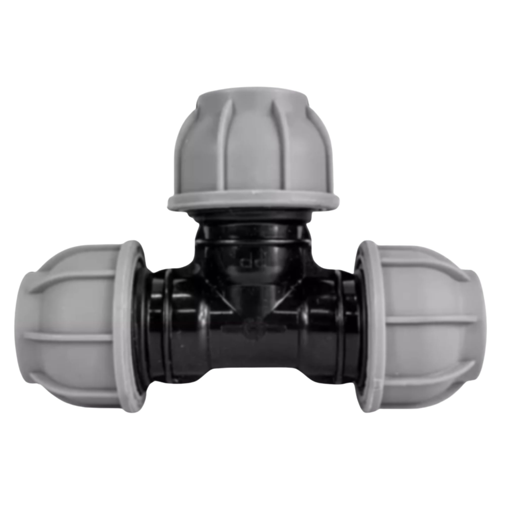 Mypurecore You At The Core Black Mypurecore Mdpe Compression Fitting 20-50Mm – Straight, Elbow, Tee, Stop End & Valve – Bsp Threaded Water Pipe Connector – Leak-Proof Irrigation For Blue Pipe (Tee 20Mm)
