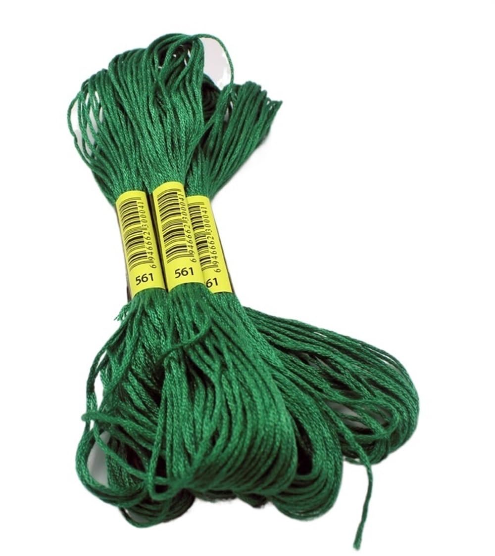HESHUWEN Bracelet Thread 10 Pcs Cross-stitch Embroidery Thread Floss Sewing Skeins Craft DIY Bracelet Braided Thread For Bracelet Making(561)