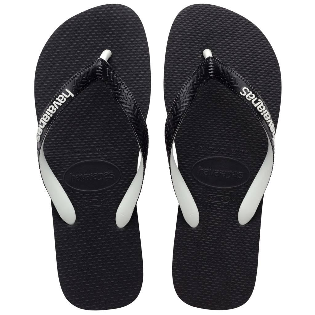 Havaianas Top Mix Unisex Adults Flip Flop, Black/Black, 1/2 UK