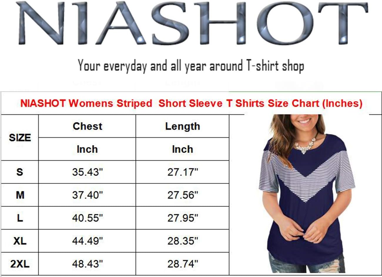 Womens T Shirts Scoop Neck Striped Short Sleeves Basic Summer Tee Tops Wine S