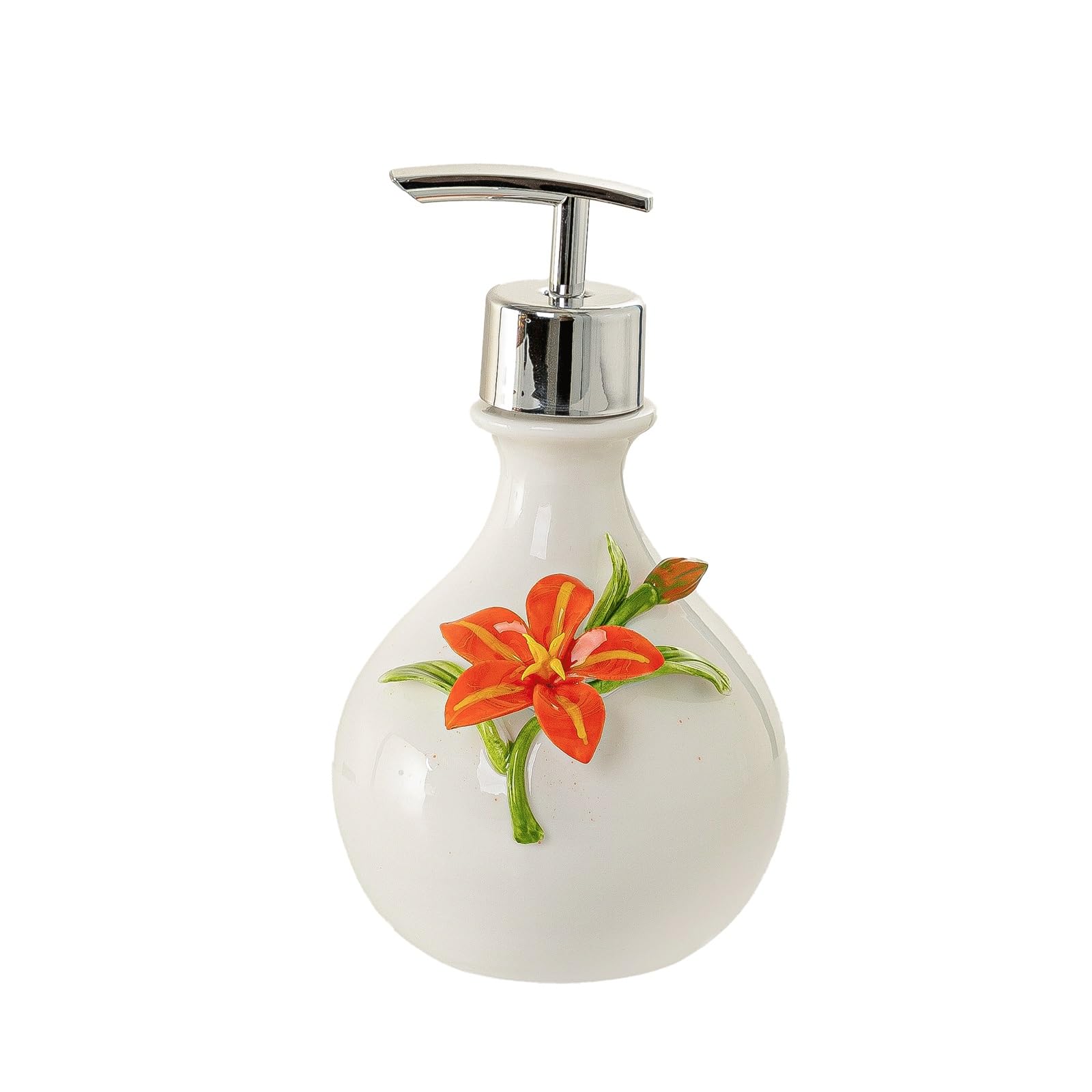 KEXYOAN Ceramic Soap Dispenser for Bathroom Decorative Modern Minimalist Refillable Hand Lotion Pump Bottle Liquid Shampoo Lotions New Home Essentials