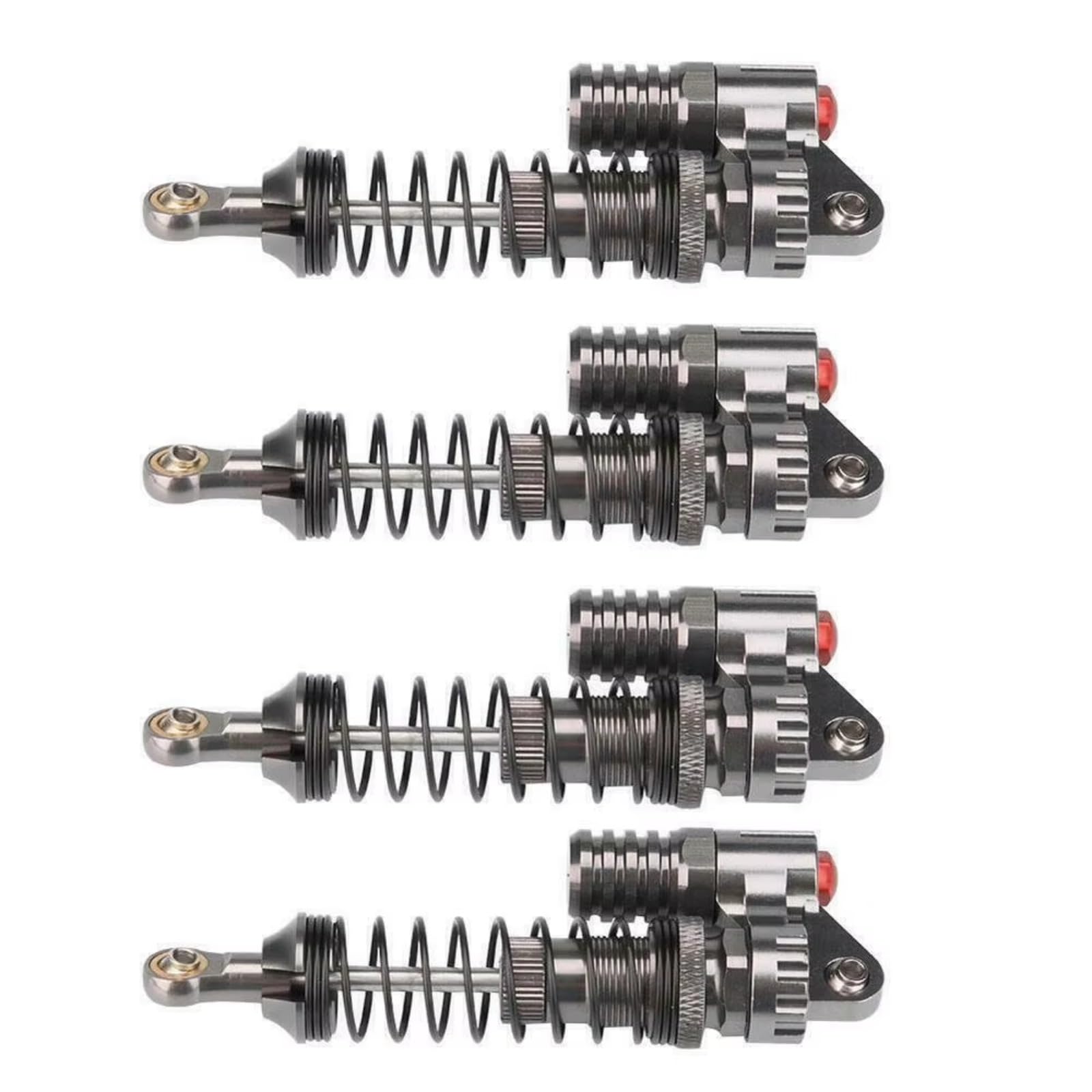 D'Amortisseur Rc Compatible avec SCX10 pour TRX4 D90 90046 pour Axial 1/10 1/8 Pièces De Mise À Niveau pour Chenilles Radiocommandées Accessoires 4 Amortisseurs De 100 Mm