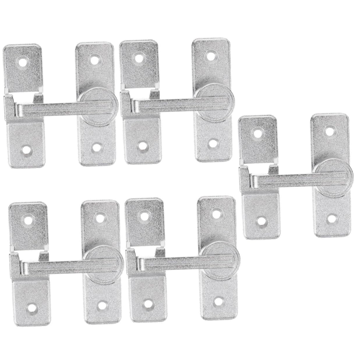 Loquet de sécurité pour porte coulissante de grange et garage en lot de 5 pièces