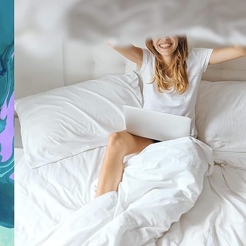 Miniatura 9 de ASUTRA Almohada de ojos de seda para dormir, azul marino, rellena con semillas de lavanda y lino, con peso, meditación y bloqueo de luz