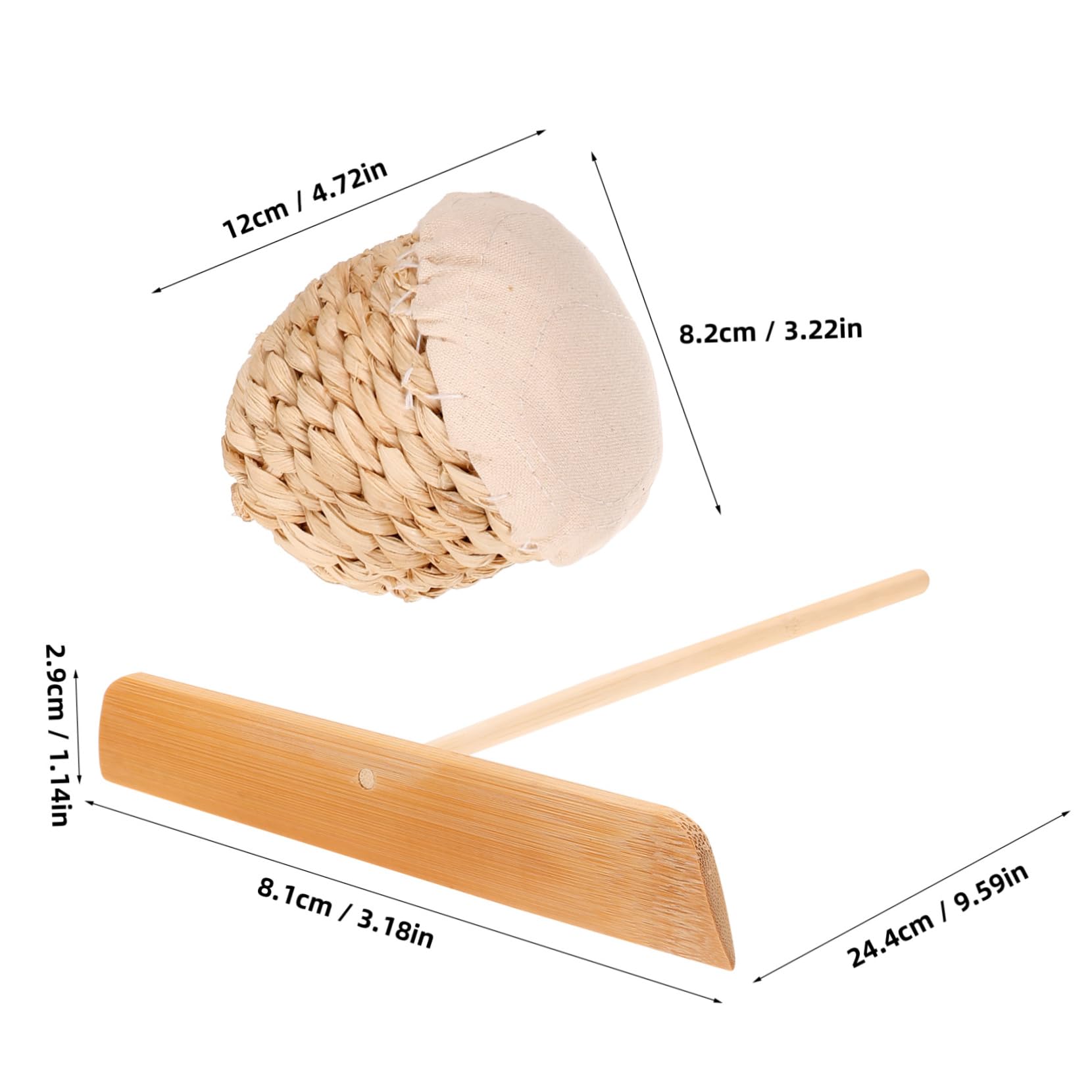 SUPVOX 1set Pancake Maker Basting Oil Wiper Crepe Spreader Easy Use Pancake Tool for Crepes Non-burr Design Comfortable Grip for Effortless Cooking