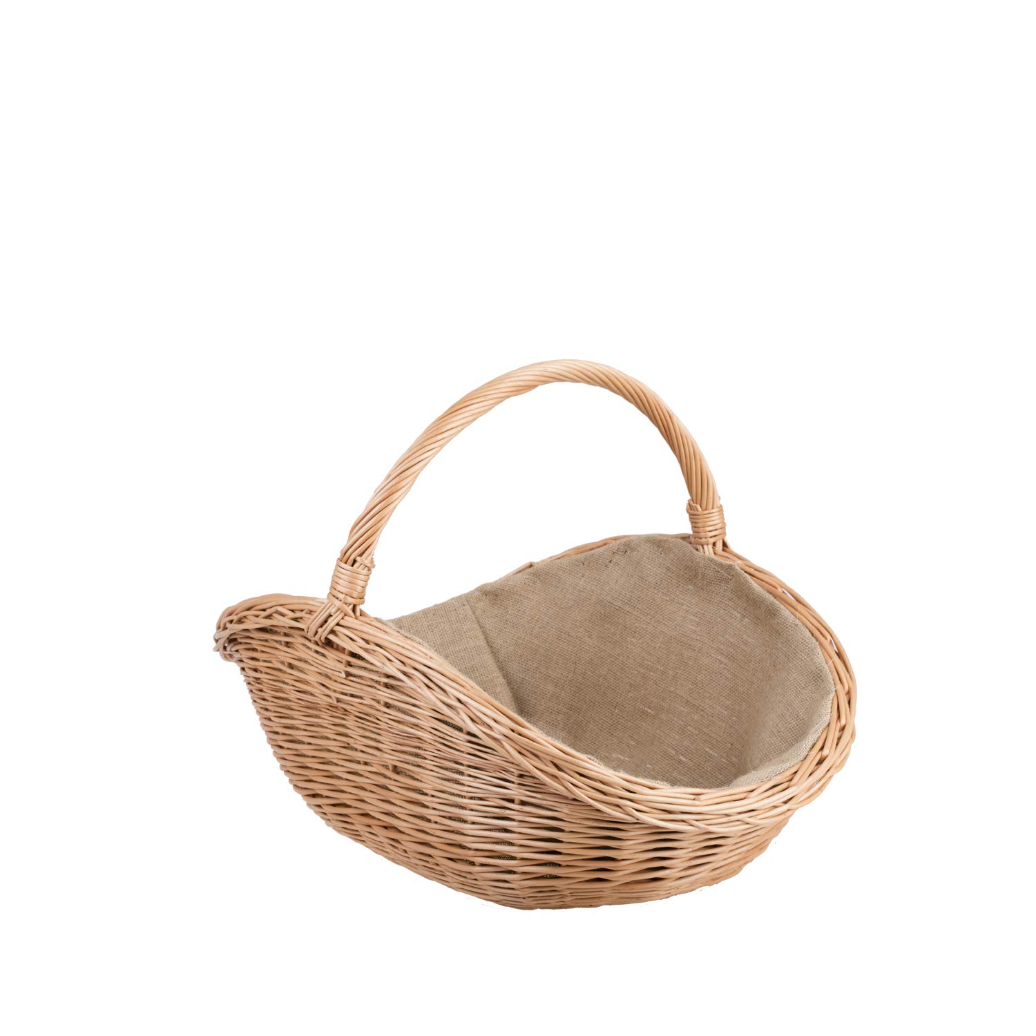 Cesta Portalegna da Interno in Vimini Porta Legna da Interni Fatto a Mano Cesta in Vimini per Legno Cestino per tronchi Ceste per Legna da Interno