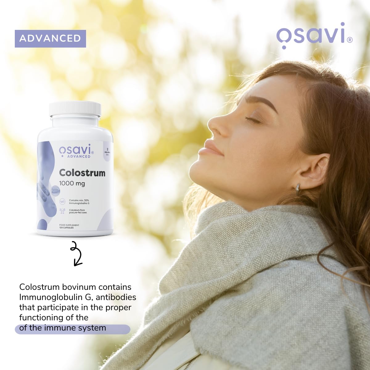 Colostrum, 1000mg - 120 caps