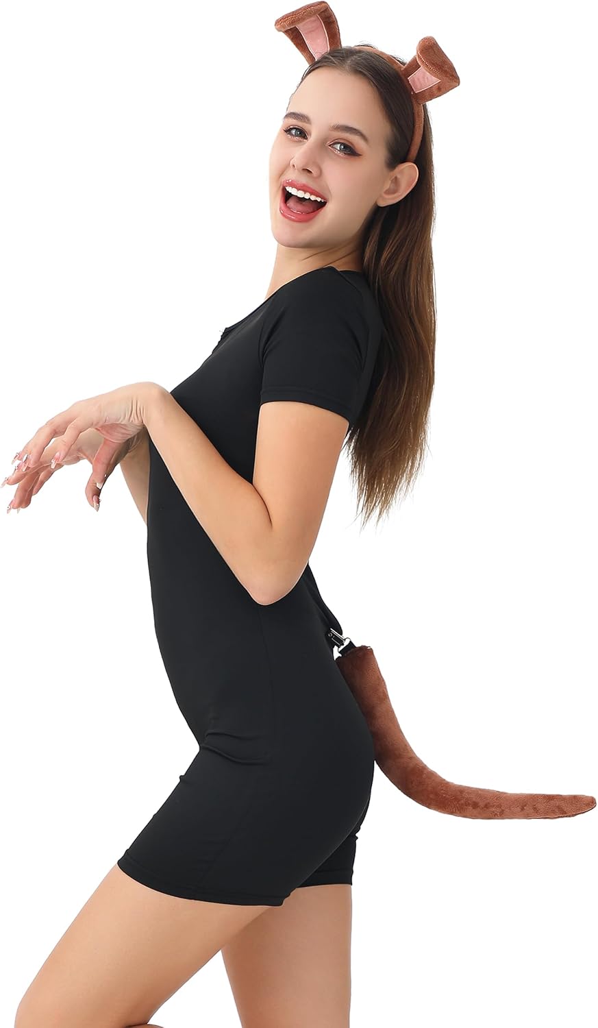 LA CARRIE Dog Ears and Tail Set for Women Halloween Costume Party Cosplay Animal accessories - Image 4