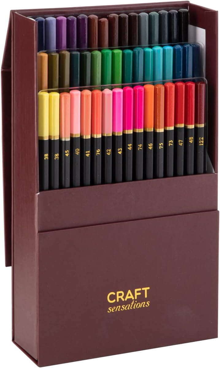 Craft Sensations Kit de Crayons de Couleur Enfants Adultes Ensemble