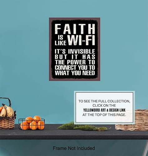 Miniatura 6 de Religious Home Decor LARGE 11x14 - Inspiration Bible Verse Artwork - Religious Wall Decor for Men - Motivation Quotes - positive affirmation - Faith