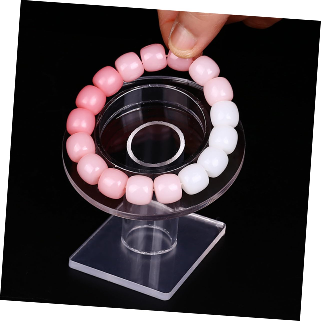 2 pièces présentoir de Montre Organisateur de Bureau étagère présentoir à Bijoux présentoir Transparent présentoir à Bijoux présentoir de Table présentoir présentoir Bracelet Chapelet Acrylique