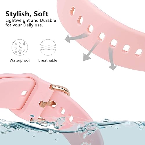 Miniatura 6 de ViCRiOR Bandas compatibles con Garmin VenuVenu SqVenu Sq 2  Venu 2 Plus Smart Watch, 6 piezas de silicona suave sin decoloración patrón impreso