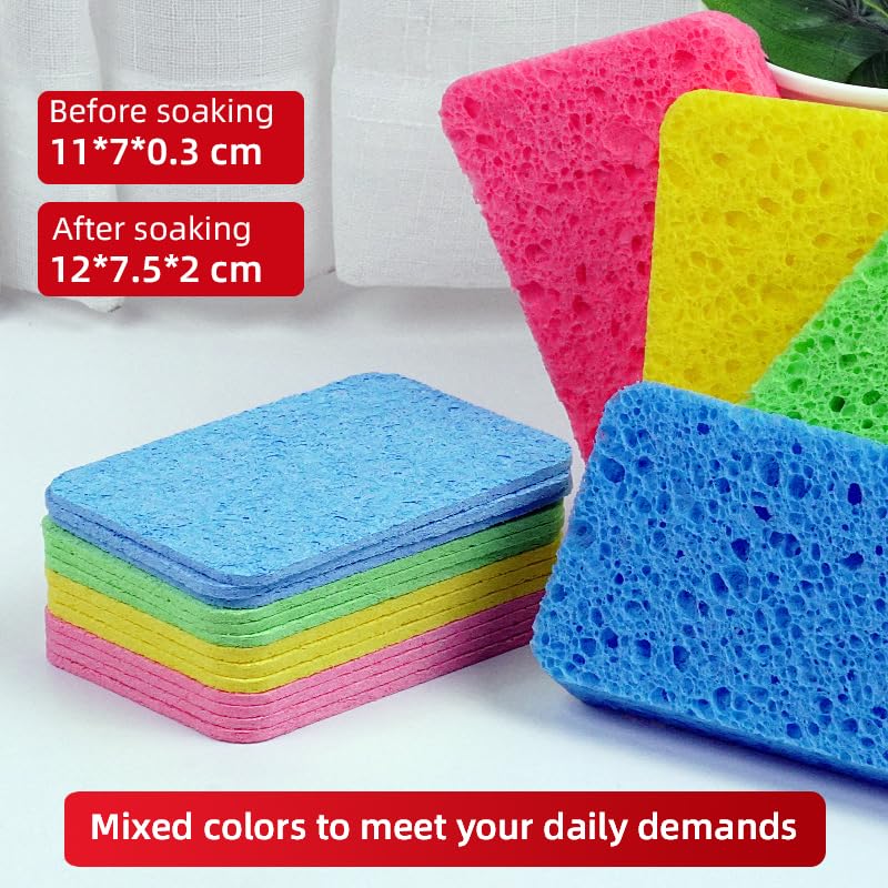 Image of 36 - Pack Non-Scratch Scrub Sponges - Sponges for Dishes and Washing Dishes, Cleaning Sponges for Kitchen Home and More（Blue）