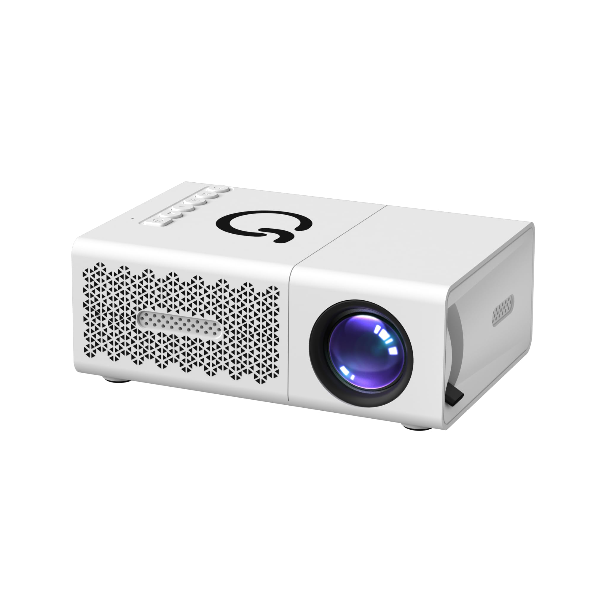 Proiettore di film portatile, supporta uscita 720p con risoluzione 240p, consente la funzione di proiezione in movimento, scelta ideale per cinema all'aperto e feste in giardino, supporta la consegna