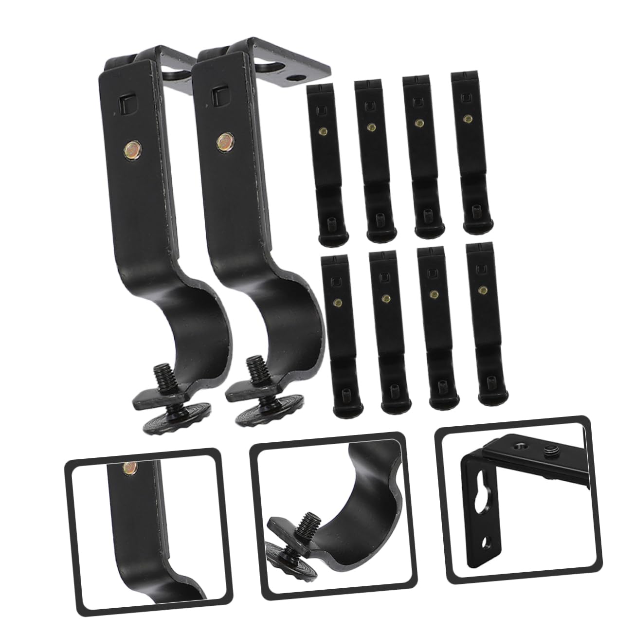 ABOOFAN 10pièces Supports de Tringle à Rideaux Muraux Résistants pour Installation Facile et Stable de Tringles