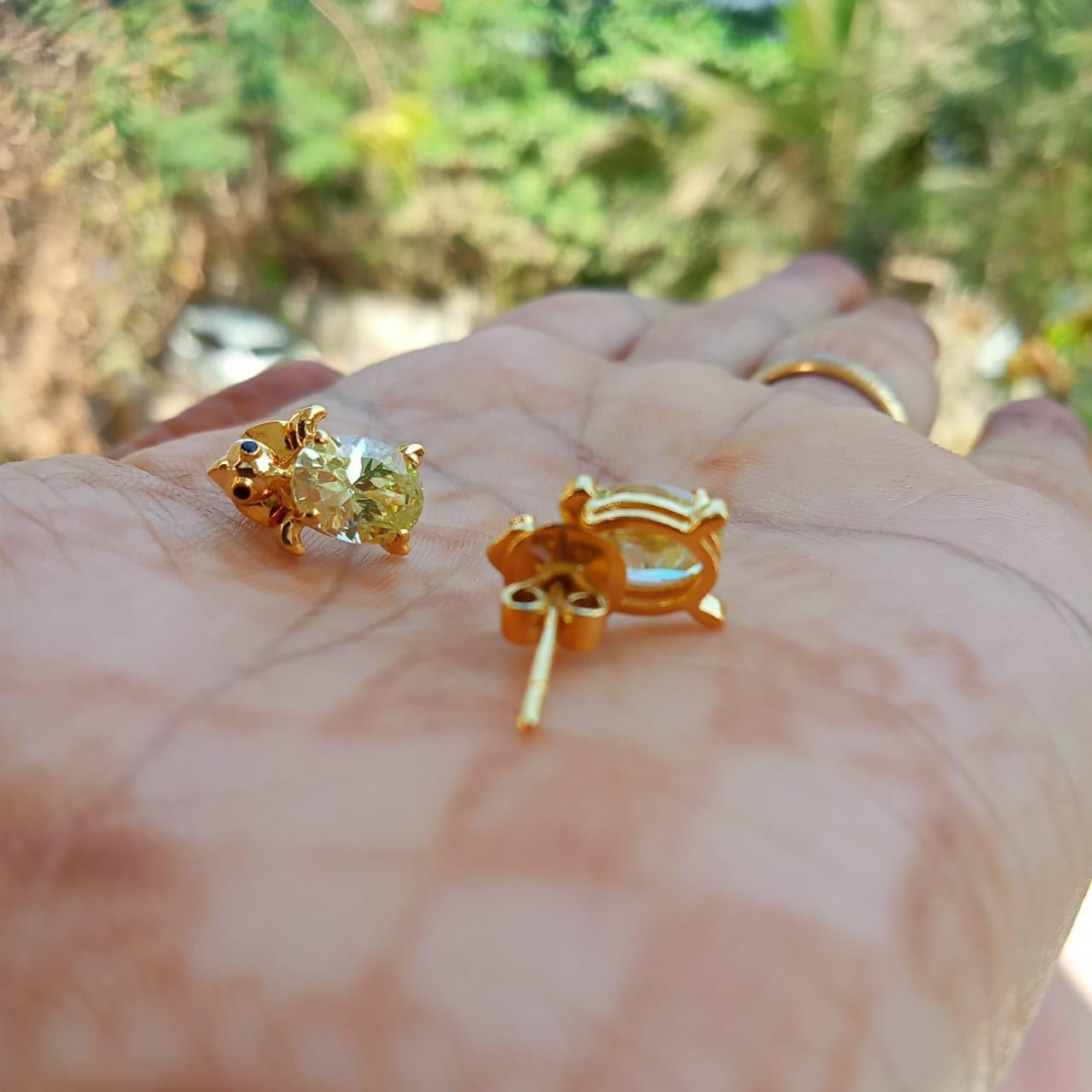 Fashion 925 Silver Cubic Zirconia Turtle Stud Earrings Animal Women Jewelry Gift - Image 3