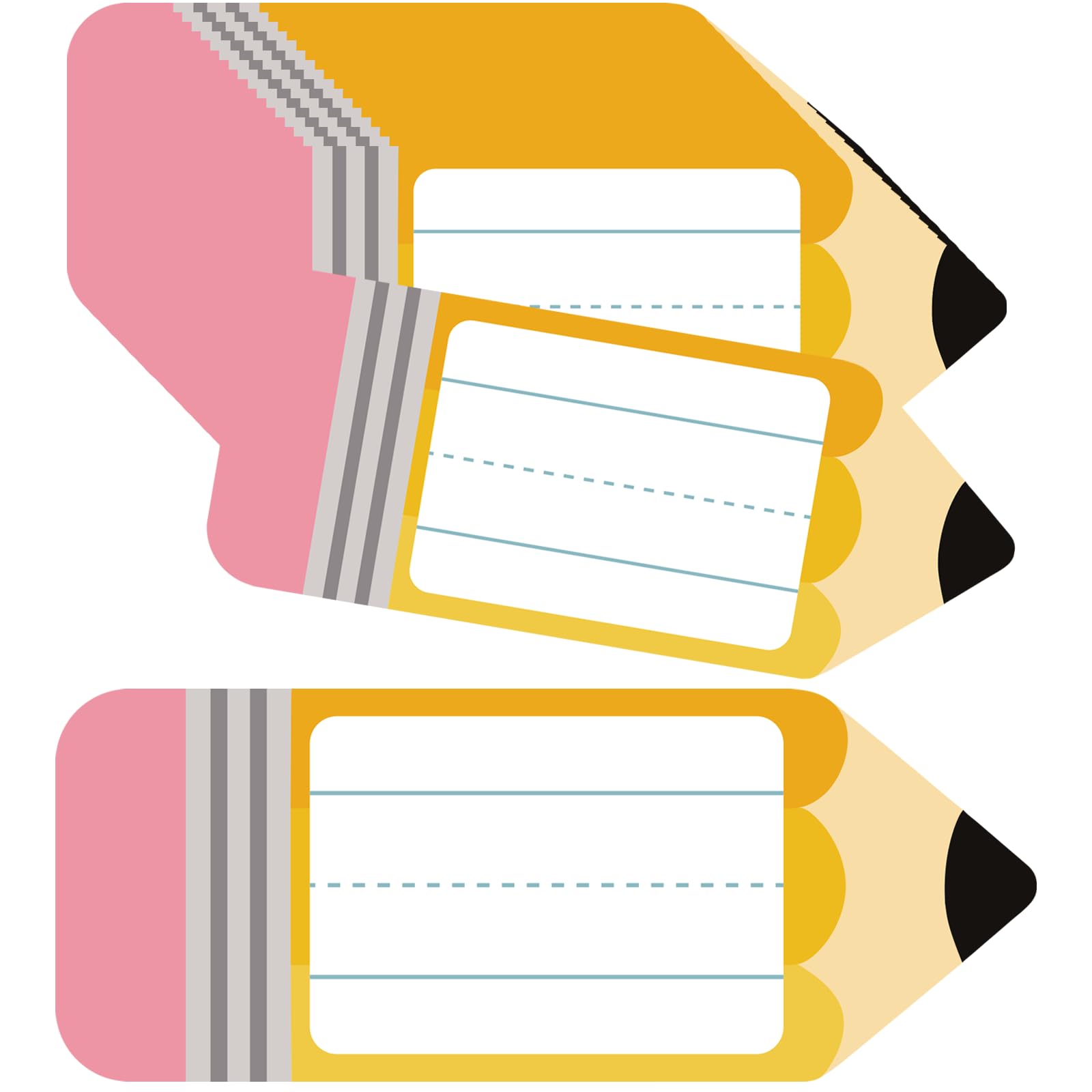 Namensschilder für Klassenzimmer, Schulanfang, Namensaufkleber für Schulbedarf, 25,4 cm, Namensschilder für Lehrer, Schulanfang, Wasserflasche, Party-Dekoration, 56 Stück