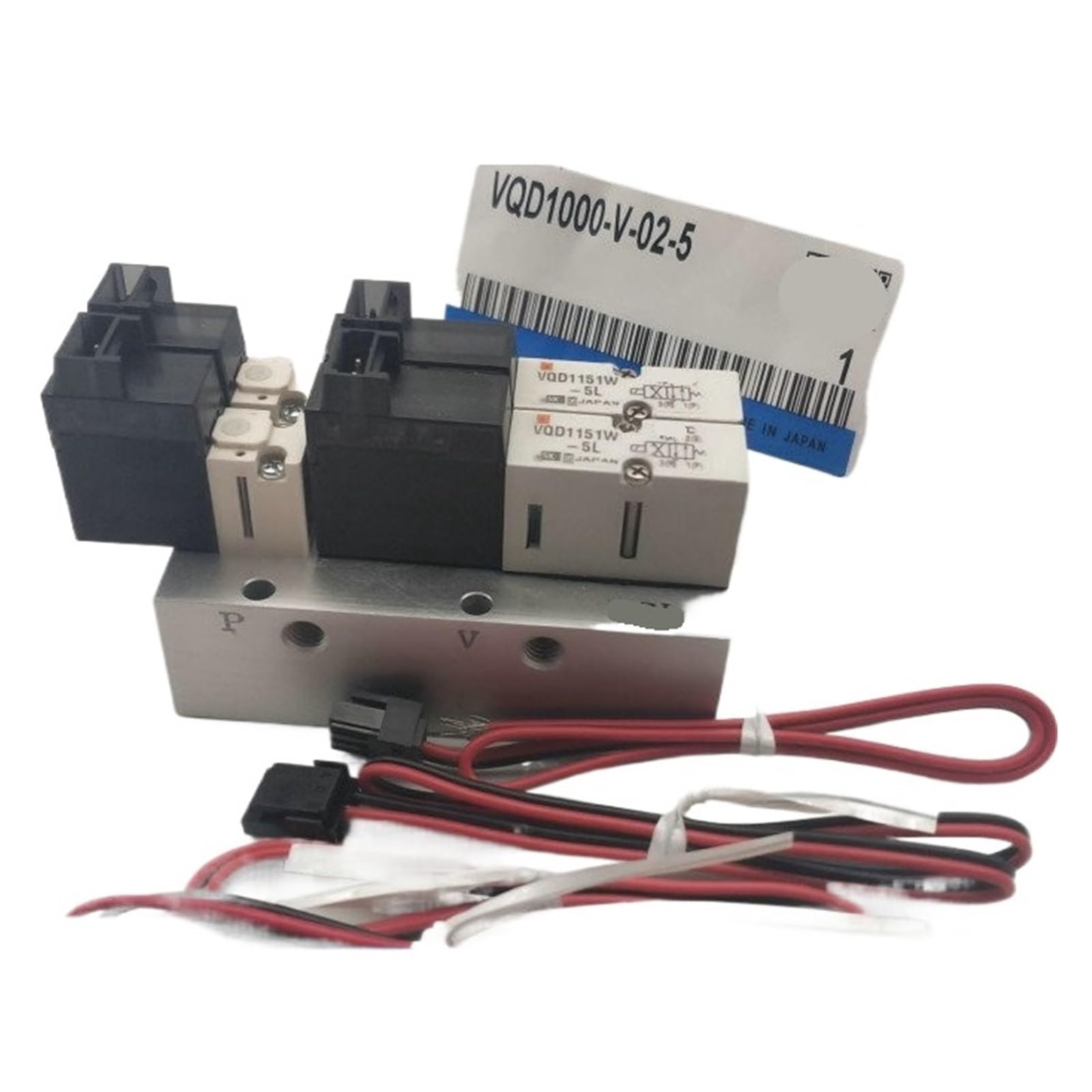 Électrovanne VQD1000-V-02-5 : valve pneumatique compacte monostable 24V pour l'automatisation