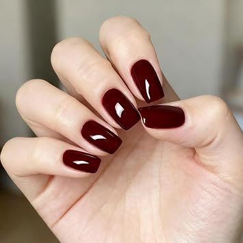Vishine Gelpolish Professional UV LED Soak Off Varnish Color Gel Nail Polish Manicure Salon Dark Red(1418)