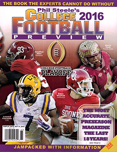 PHIL STEELE'S 2016 COLLEGE FOOTBALL PREVIEW