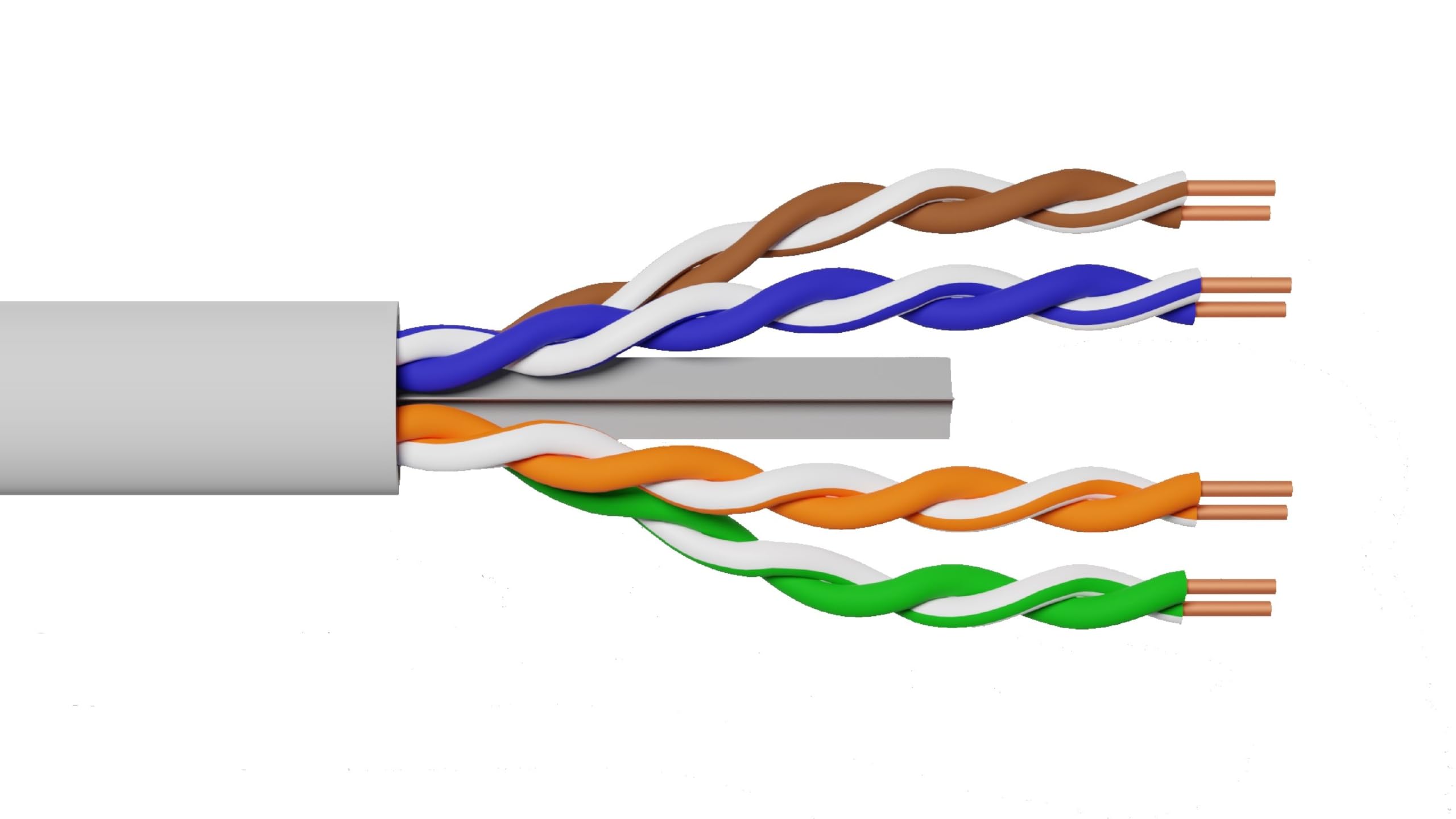 LINK Cable sólido UTP para Redes categoría 6A LSZH de Cobre Bobina MT 305 Clase ECA
