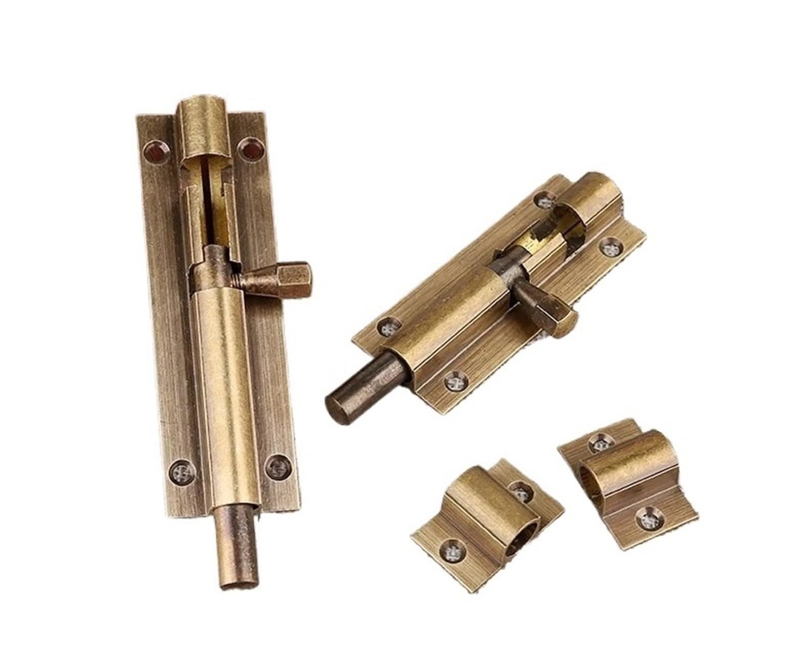 Door Latch Home Hardware Cabinet Gate Safety Bolt Tower Window Catch Locks Solid Sliding Hasp for Door(126mm)
