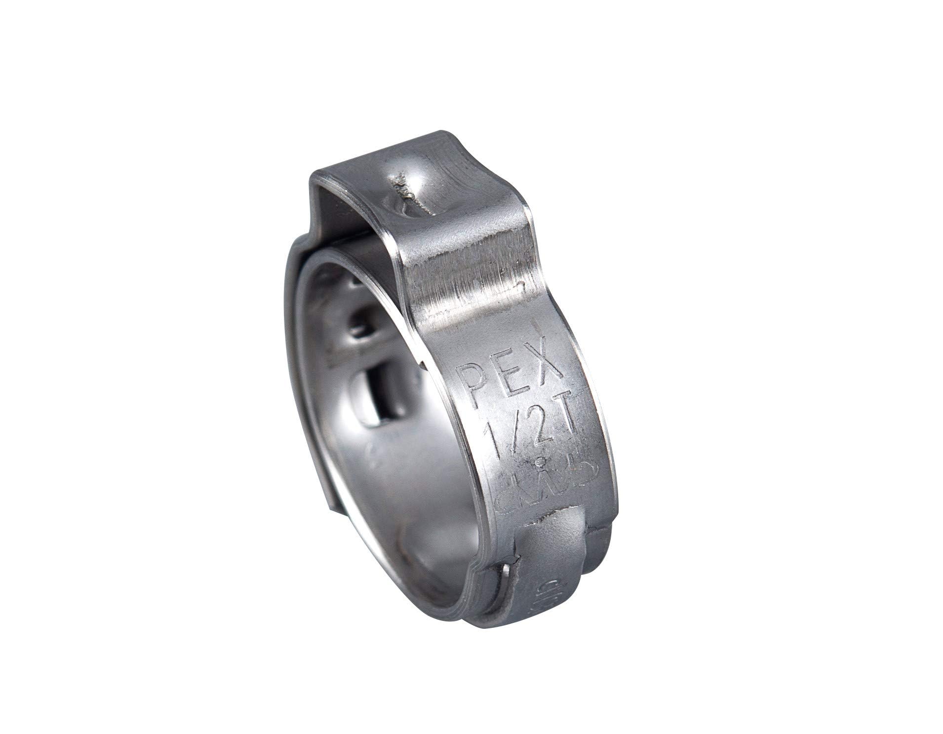 200Pcs EFIELD 1/2-inch Stainless Steel Pex Cinch Clamp Rings(CLAMP016-200)