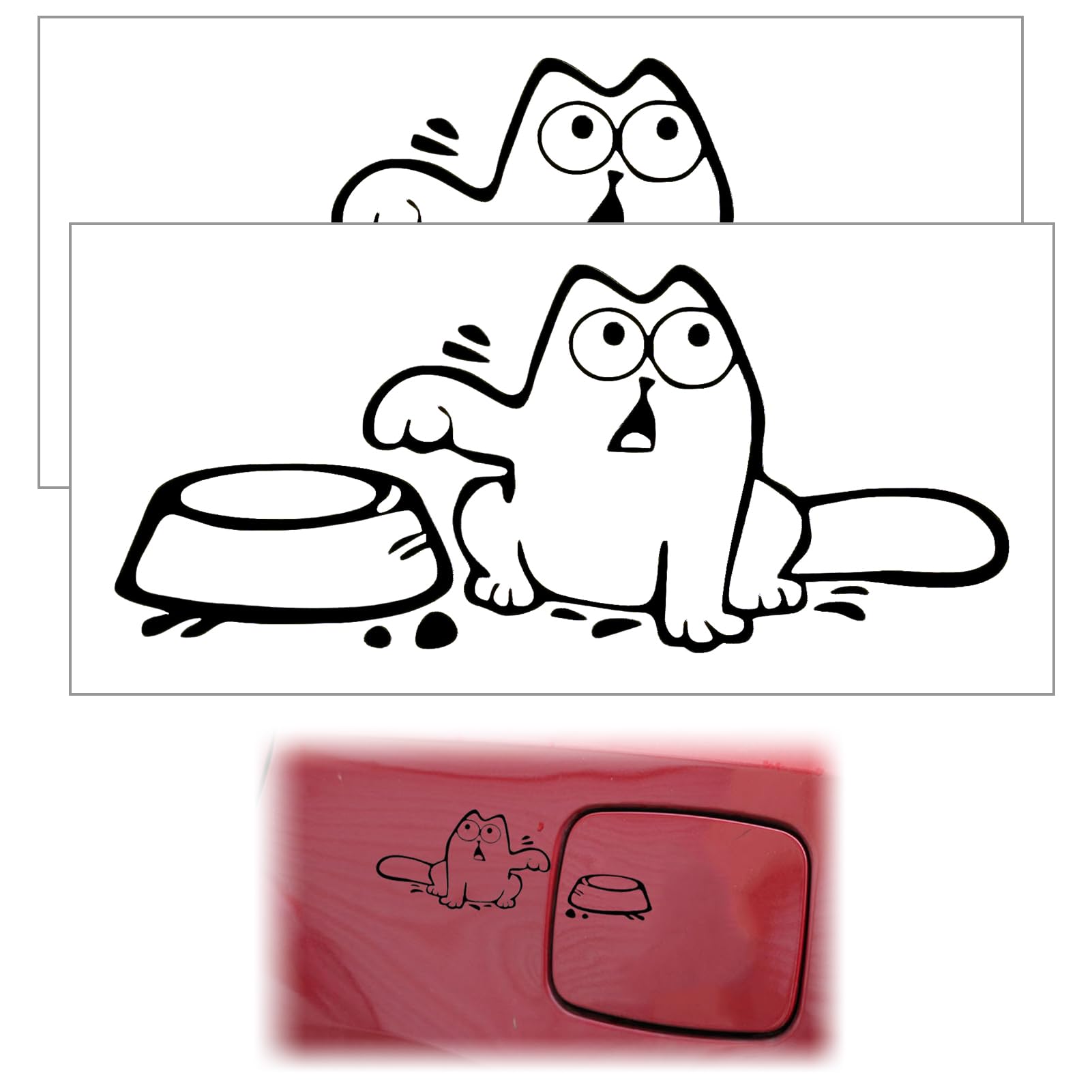Personalisierter Aufkleber Katze Kater