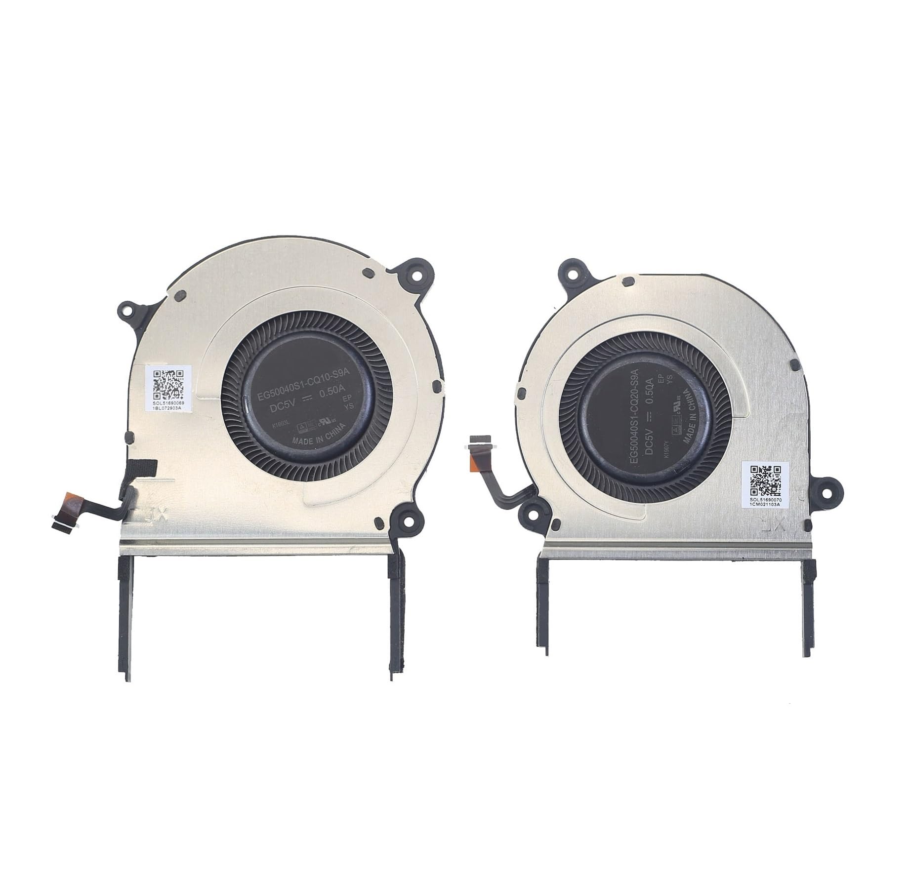 tianwandong Wentylator chłodzący procesor i kartę graficzną laptopa EG50040S1-CQ10-S9A EG50040S1-CQ20-S9A do X Pro 2022 MRG-W56(Set)