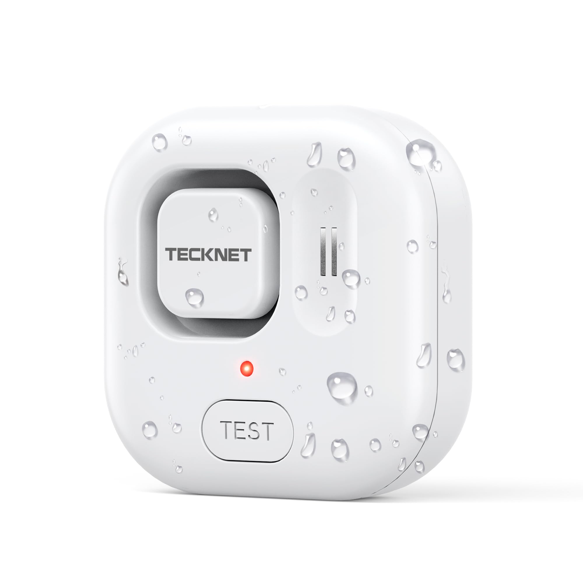 TECKNET Water Leak Detectors for Home, 120dB Water Sensor Alarm Leak Detector, IP66 Waterproof, Water Leak Detectors for Bathroom, Sink, Laundry, Window, Basements, Kitchens(1 Pack, Battery Included)