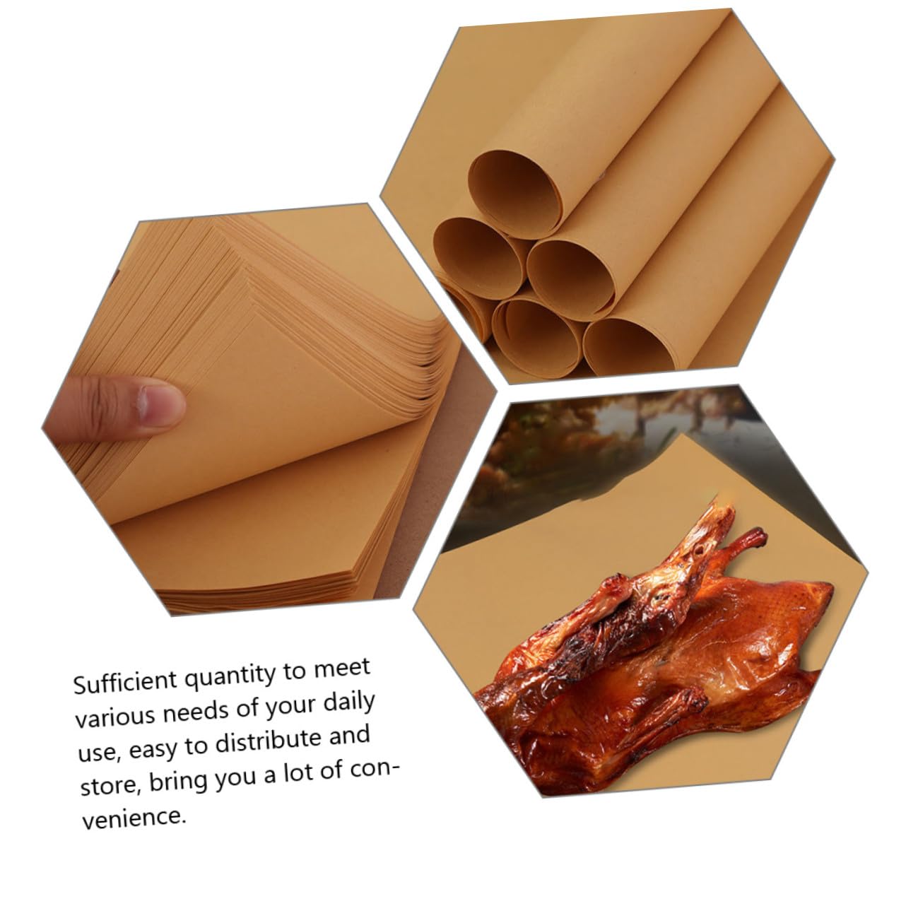 DOITOOL Papel para Envolver Alimentos Resistentes Grasa de Pulpa de Madera, 300 Hojas No se Rompe Fácilmente, Adecuado para Sándwiches y Contacto Directo Comida